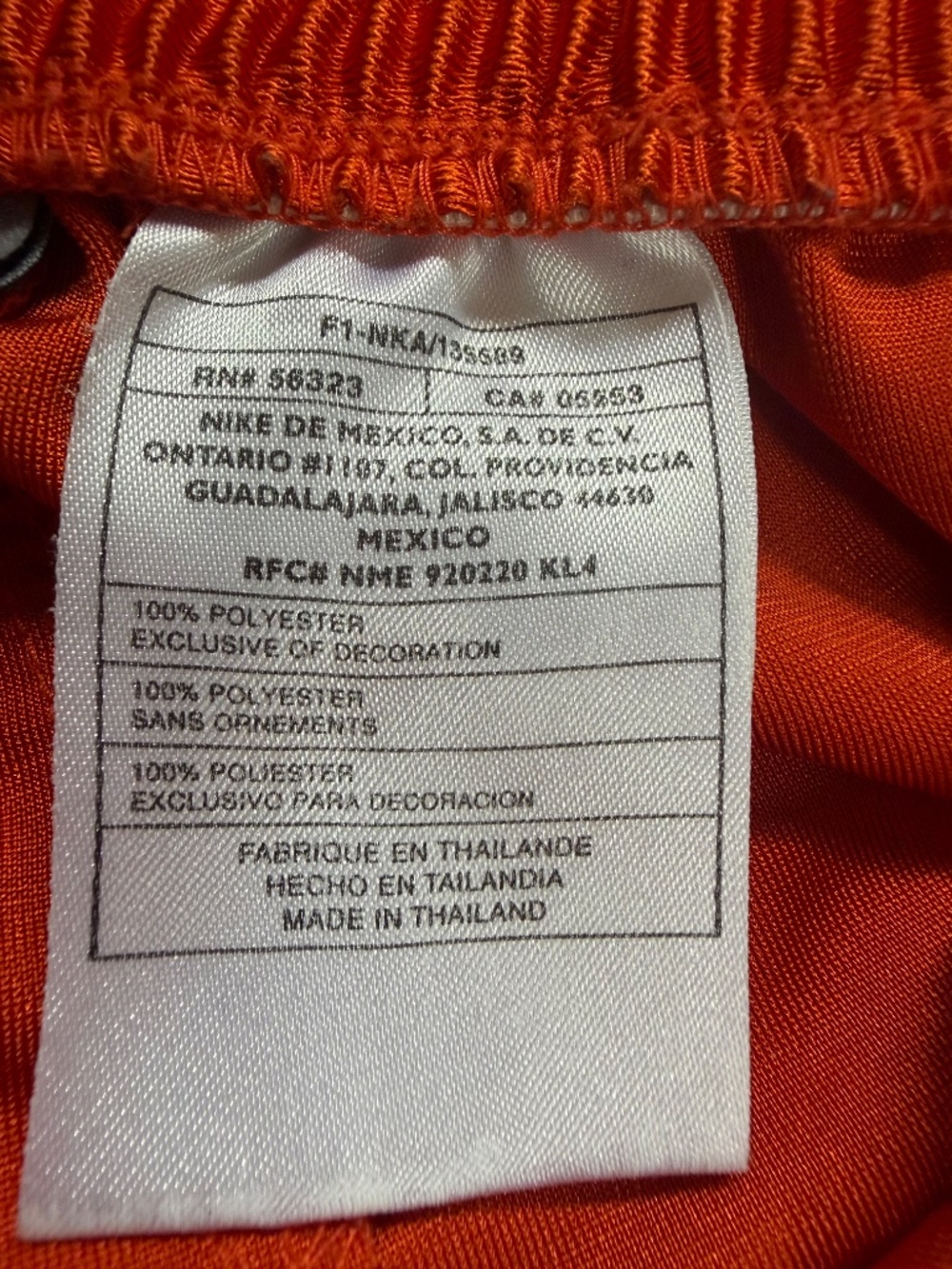 NIKE Vintage Tear-Away Basketball Pants Dazzling Orange Y2K era - Picture 14 of 16
